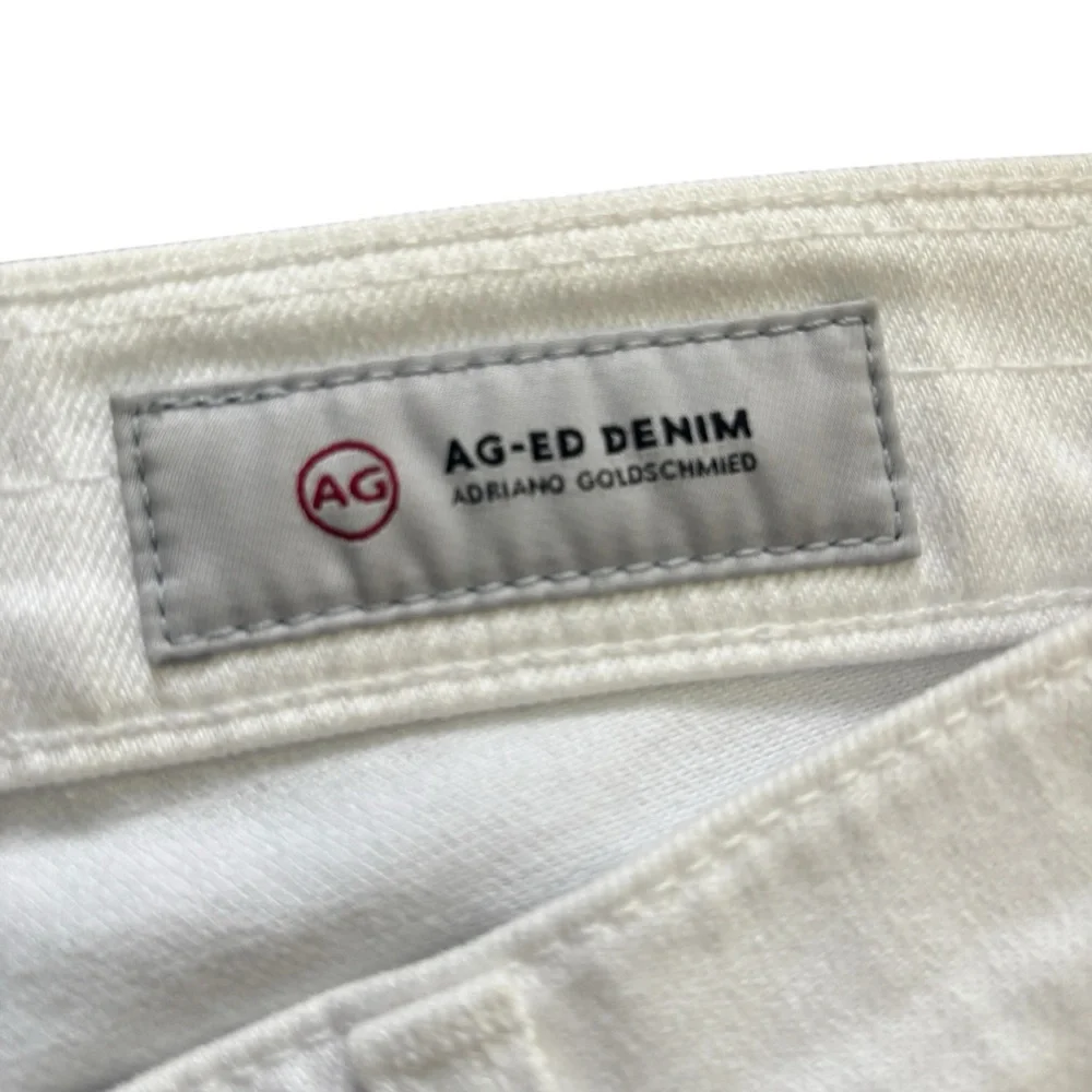 AG Denim The Nikki Relaxed Skinny Distressed Bermuda Denim Shorts - Picture 7 of 16